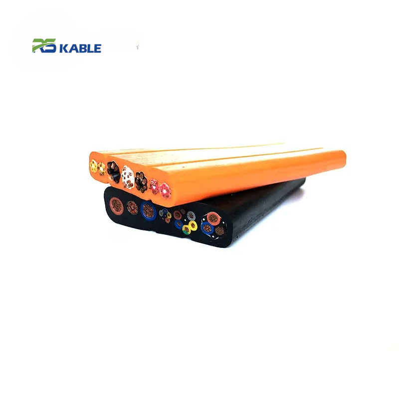 High‑Flex H07VVH6‑F Silicone Rubber Flat Cable | Industrial Crane Sling Power Cable