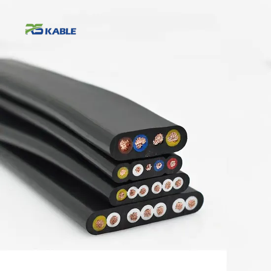 TVVB2G Flat Festoon Cable with Fiber Optic | Flexible Multi‑Core Power, Data & Signal Cable