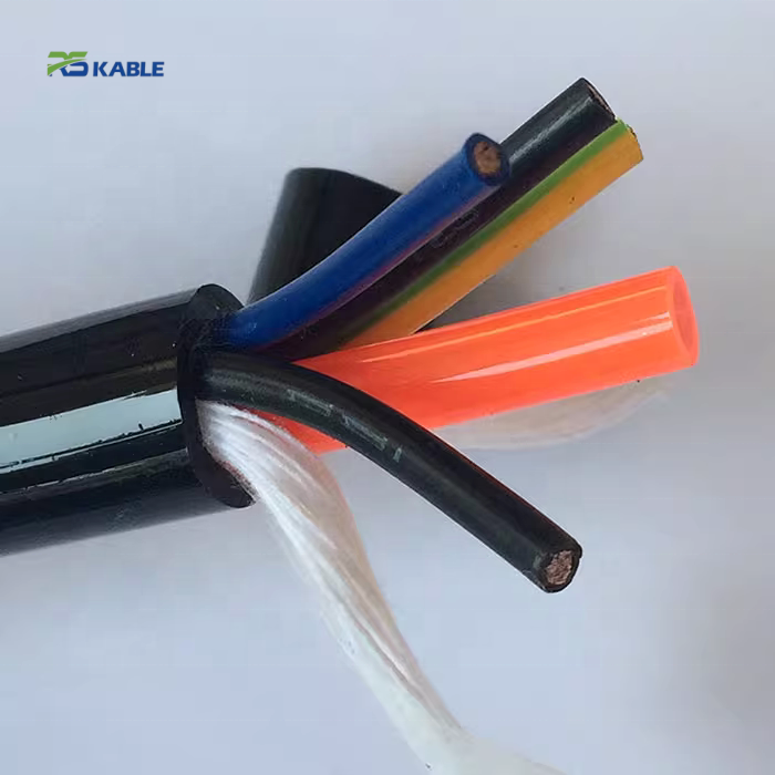 Reeling Cable with Air Hose | Hybrid Power, Signal & Pneumatic Cable for Drum Systems