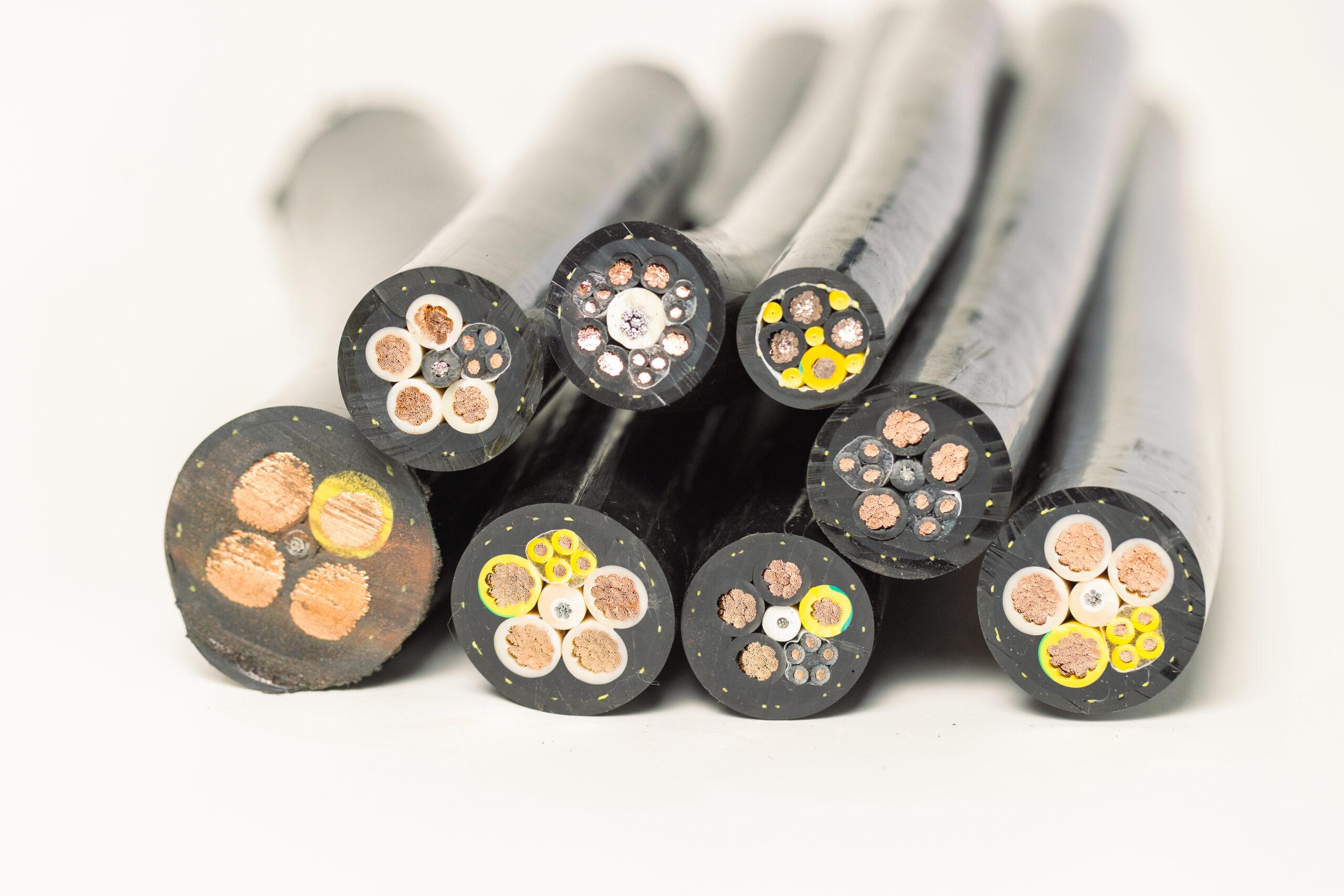 High-Temperature Integrated Hybrid Cable: Power + RS-485 Signal + Coaxial (All-in-One)