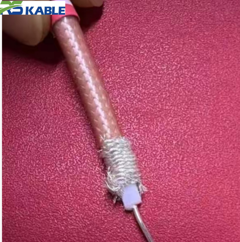 SFF75-5 Coaxial Cable | 200°C High Temperature Silver-Plated PTFE Video Cable