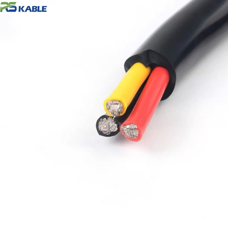 Multi-conductor ROV cable cross-section for subsea power and control